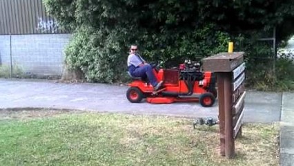 This Guy Put A Badass V8 In A Lawnmower For FUN!