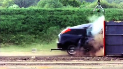 This Is What Happens When A Ford Focus Hits A Wall At 120MPH