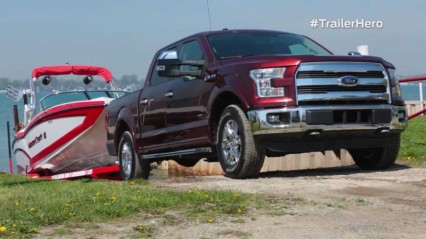 This New Ford Truck Technology Makes Backing Your Trailer Up EASY!