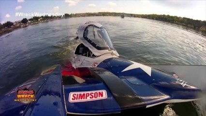Top Fuel Hydro Boat GREAT save results in SINKING