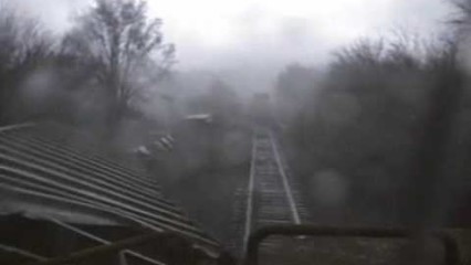 Train Derailed by A TORNADO Caught on Onboard Camera