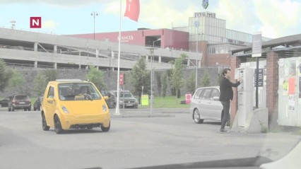 Train Horn On A Small Electric Car – Funny Prank!