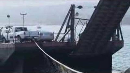 Truck Falls In The OCEAN After A Rope Is Tied To The BACK!! ON Purpose?