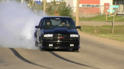 Turbo LSx Powered S10 Truck Does One NASTY Burnout!