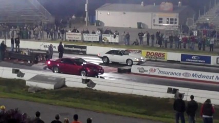 Turbo Mustang Explodes After Tranny Line Leaks