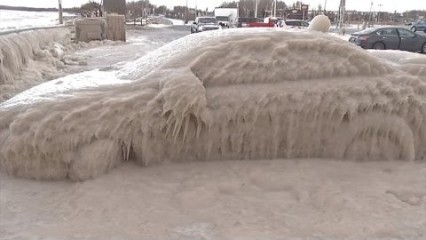 Watch The Infamous ‘Ice Car’ Be Liberated From Frozen Shell
