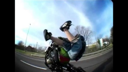 Wheelie With NO Front Wheel Down The Highway
