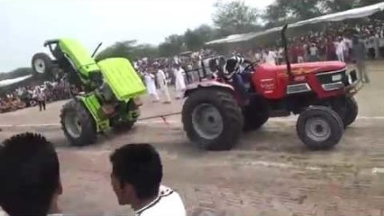 When a Tractor Tug-of-War Goes Very BAD!