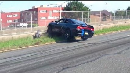 When Burnouts go Horribly Wrong: Dodge Charger Edition