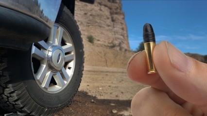 Will a .22 Bullet Go Through A Tire?