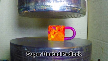 Hydraulic Press | Small Super Heated Padlock