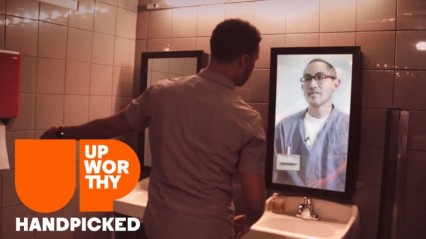 Is This Bar Bathroom Mirror the Solution to Drunk Driving?