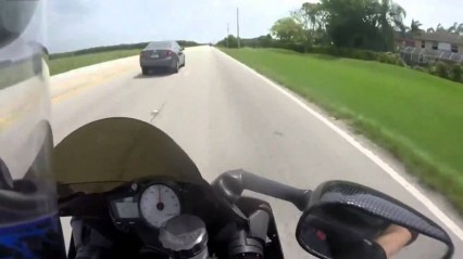 Road Rage Pursuit – Driver Tries to RAM Motorcycle Multiple Times