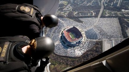 WOW! Navy SEALS’ Insane Parachute Jump into Football Stadium!