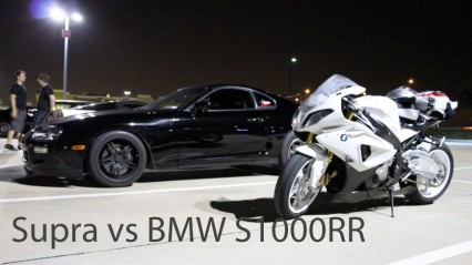 BMW 1000RR vs Toyota Supra On The Highway