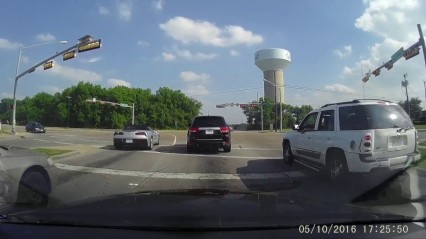 Brand New Corvette? Not Anymore! NASTY Two Car Crash Caught on Camera