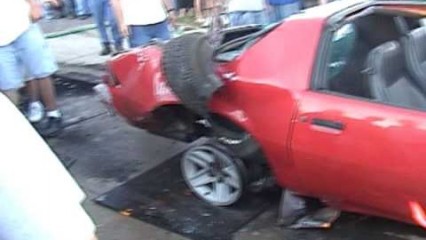 Burnouts Gone BAD – Third Gen Camaro Tire Explosion Destroys the Car