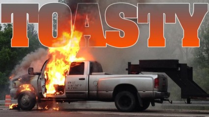 Cummins Turbo Diesel Catches Fire While Towing!