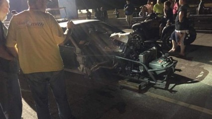 Derek From Street Outlaws CRASHES HIs Car- Silver Unit is Totaled