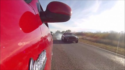 Ford Mustang CRASHES After Roasting The Tires in a Street Race!