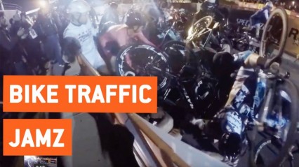 HUGE CRASH – Motorcycle Causes Nasty Bike Pile Up | Rough Start