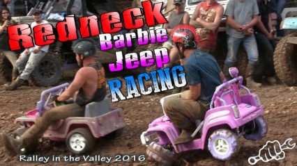 REDNECK BARBIE JEEP RACING 2016