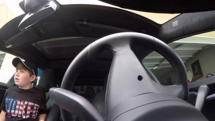 Son Gets Pranked by Parents – Tesla on Auto Pilot
