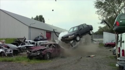 Volvo V70 Crash Test Gone EXTREME – These Things are Tanks