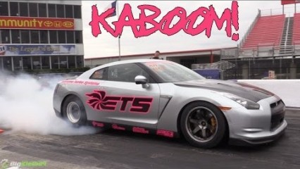 2000hp+ GT-R Grenades Rear, Makes Impressive Recovery