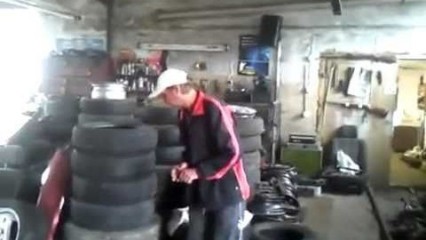 Airbag Prank With Tire – This Can’t End Well