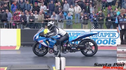 Girl Crashes Drag Bike Hard – Whiskey Throttle!