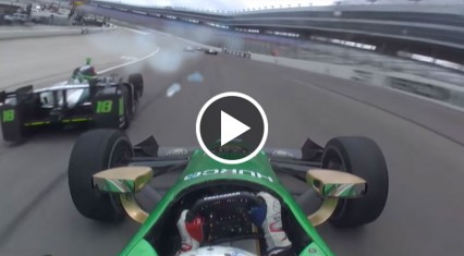 Wild Indy Car Wreck – Josef Newgarden and Conor Daly Incident
