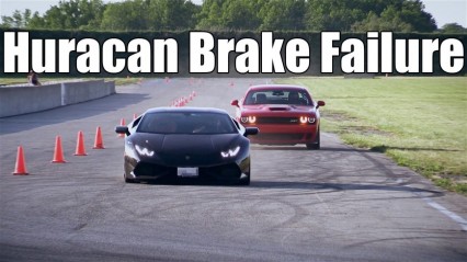 Lamborghini Huracan Brakes Fail? Concrete Barrier Comes Out Of Nowhere!!