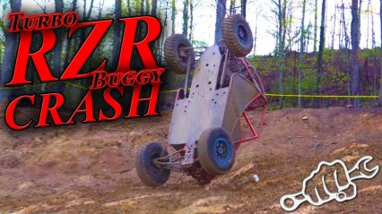 RZR BUGGY CRASHES ON UNDERRATED HILL