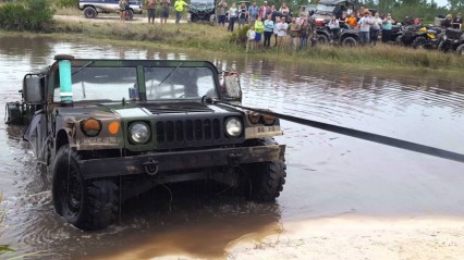 The Hole Was Too Deep – H1 Hummer Submerged Underwater