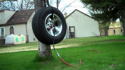 Tire Blow “150PSI Safety Test”
