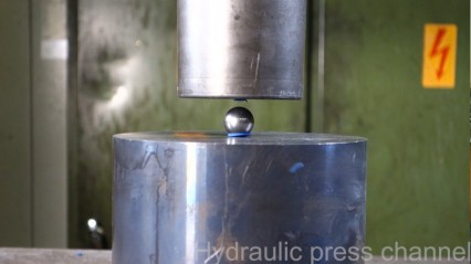 Trying to Crush the Mighty Ball Bearing With a Hydraulic Press