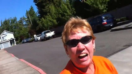 Woman Flips Out After Modified Subaru Scares The Crap Out Of Her