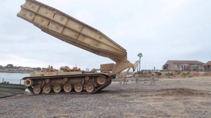 Amazing Tank Launched Bridge – M60 Armoured Vehicle-Launched Bridge (AVLB) in Action