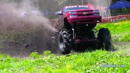 Chevy Mega Mud Truck Obliterates Michigan Mud Bog