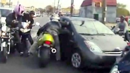 Crazy NYC Bikers vs Toyota PRIUS Road Rage – Who is at Fault?