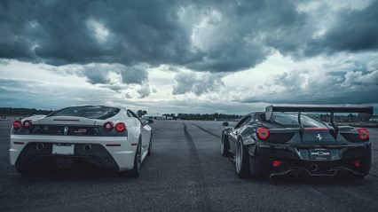 Ferrari Drag Race 430 Scuderia VS Ferrari 458 Italia Liberty Walk