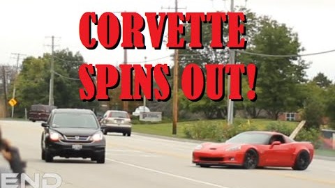 Heavily Modded Corvette Z06 Spins Out & ALMOST CRASHES!