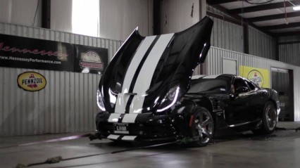 Hennessey Venom 800 Supercharged Dodge Viper Chassis Dyno Testing
