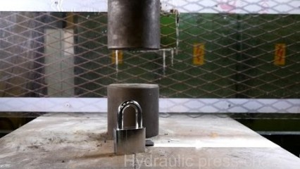 How to Open a Padlock With a Hydraulic Press