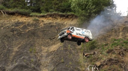 Hucking Cars off a Huge Cliff – Cars Fly on the Fourth of July