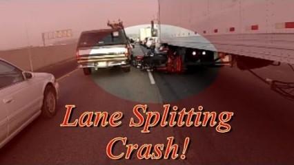 Legal… But Safe? Lane Splitting Crash!