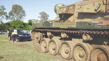 Military Tank Vs $40,000 Dodge Journey… The Official Video. TANK MY LEMON