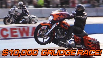 $10,000 Harley Davidson grudge race, Turbo street glide vs nitrous street glide