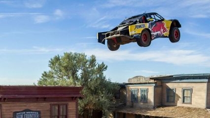 Bryce Menzies launches his truck 379 feet setting a new world record